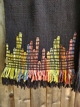 Load image into Gallery viewer, Black Cityscapes Ruana