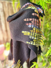 Load image into Gallery viewer, Black Cityscapes Ruana