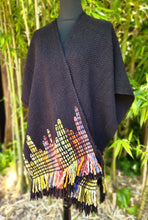 Load image into Gallery viewer, Black Cityscapes Ruana