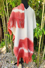 Load image into Gallery viewer, White and Red Ruana