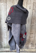 Load image into Gallery viewer, Ruana Gray on Gray