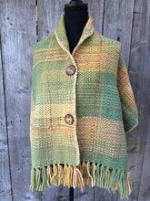 Load image into Gallery viewer, Yellow and Green Poncho