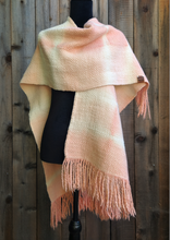 Load image into Gallery viewer, White and Pink Ruana