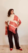 Load image into Gallery viewer, White and Red Ruana
