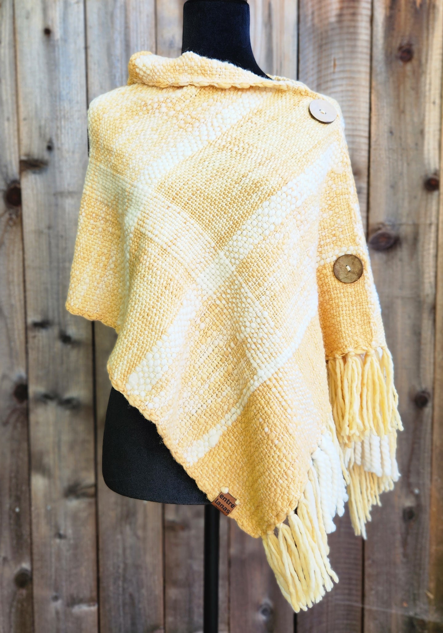 Small Poncho in Golden Yellow