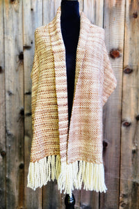White and Brown Shawl