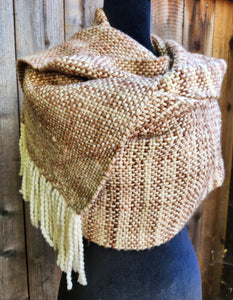 White and Brown Shawl