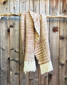 White and Brown Shawl