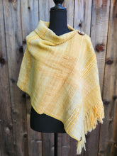 Load image into Gallery viewer, Small Poncho in Yellow and White
