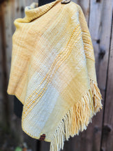 Load image into Gallery viewer, Small Poncho in Yellow and White
