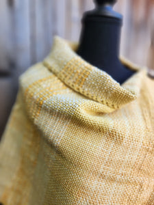 Small Poncho in Yellow and White