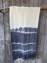 Load image into Gallery viewer, Tie-dyed Throw/Shawl - lines
