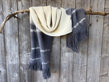 Load image into Gallery viewer, Tie-dyed Throw/Shawl - lines
