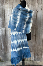 Load image into Gallery viewer, Tie-dyed Throw/Shawl - lines
