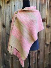 Load image into Gallery viewer, Small Poncho in Soft Pink and Beige
